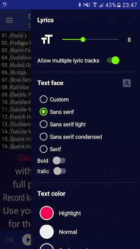 MIDI Clef Karaoke Player 4 تصوير الشاشة