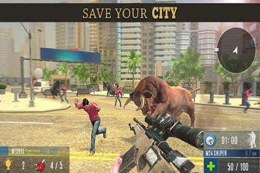 Angry Bull Attack Shooting स्क्रीनशॉट 4
