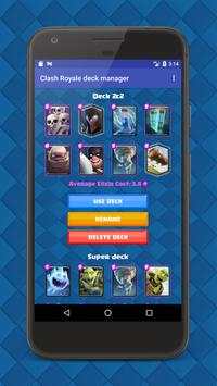 Clash Royale deck manager screenshot 3