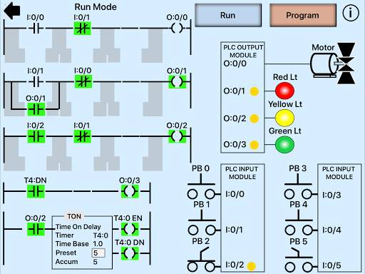 PLC Simulator, Mechatronics, PLC ladder Logic, PLC screenshot 12
