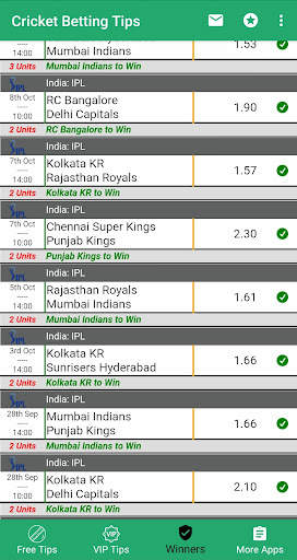 VIP Betting Tips - Cricket screenshot 4