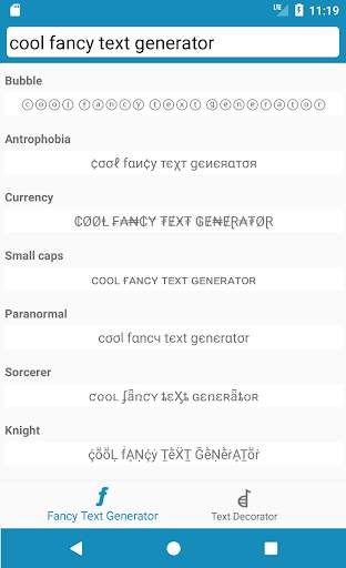 Cool Fonts - Font Generator & Font Changer screenshot 1