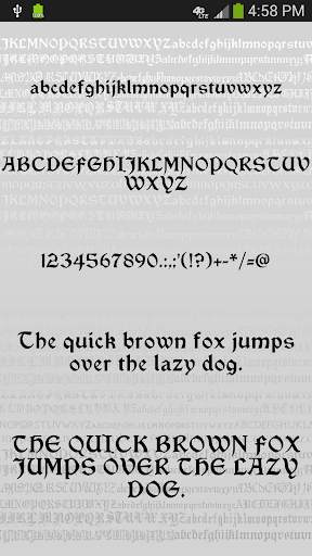 Gothic Fonts for FlipFont screenshot 8