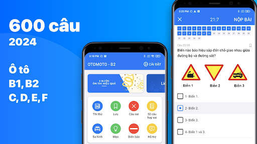 Ôn Thi GPLX 600 Câu 2024 B1 B2 screenshot 7