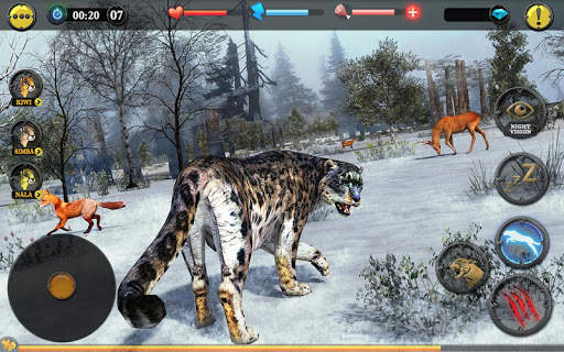 Forest Snow Leopard Sim screenshot 18