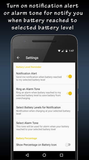 Battery Full Alarm screenshot 2