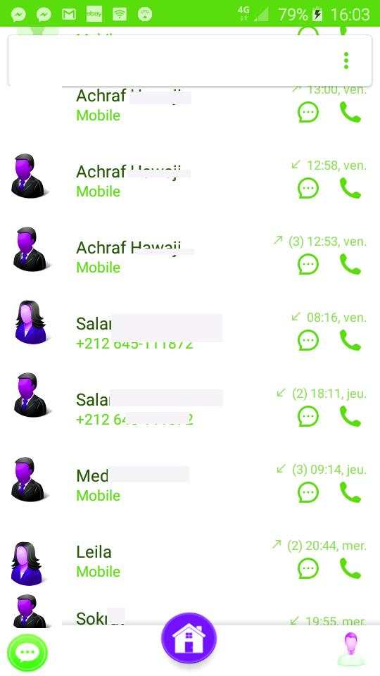 كاشف اسم المتصل بك 3 تصوير الشاشة
