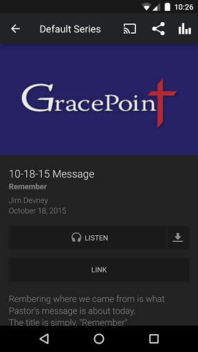 Gracepoint Church App screenshot 2