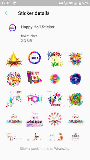 Holi Stickers For Whatsapp - WAStickers screenshot 3