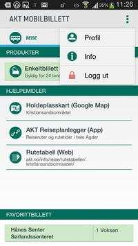 Akt Mobilbillett screenshot 2