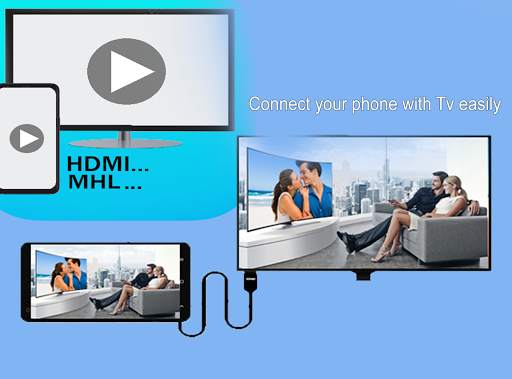 MHL HDMI USB Connector phone with tv screenshot 1