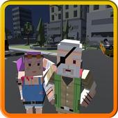Pixel Hard Strike Survive 3d icon