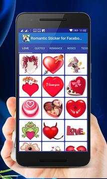 Romantic stickers for facebook screenshot 6