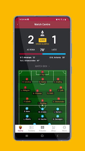 AS Roma Mobile 2.0.0 скриншот 3