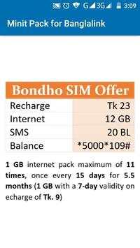 Minit Pack for Banglalink screenshot 7