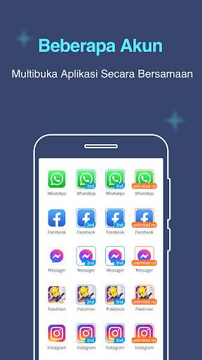 Beberapa Akun: Ruang Ganda screenshot 1