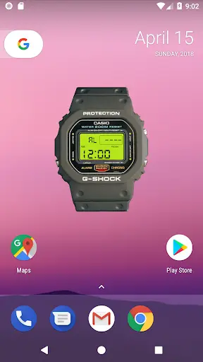 Free G-SHOCK DW5600 Widget screenshot 3