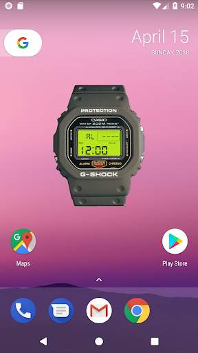 Free G-SHOCK DW5600 Widget screenshot 3