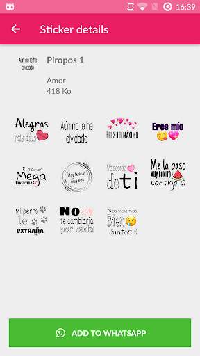 💕 Stickers Frases de amor para WhatsAp 2020 screenshot 4