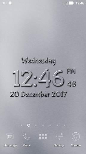 Carved Digital Clock Live Wallpaper 3D with photo screenshot 3