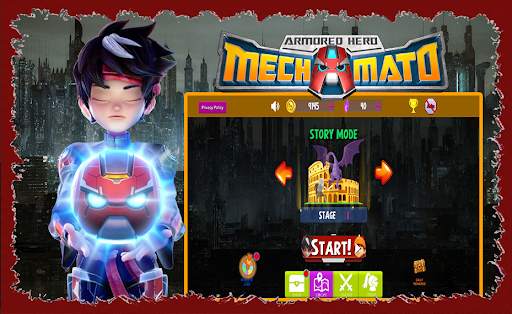 Mechamato Fighting Hero Game screenshot 1