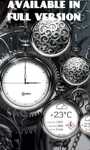 FREE Black Clock - Live Wallpaper screenshot 6
