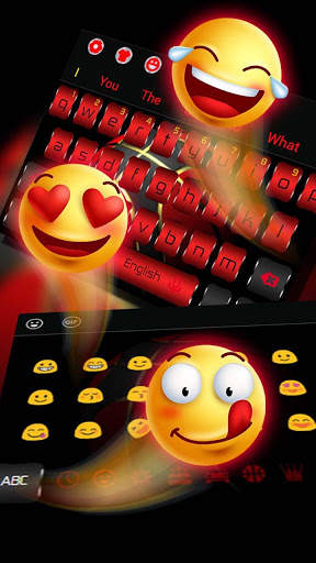 Black Red Basketball Keyboard screenshot 3