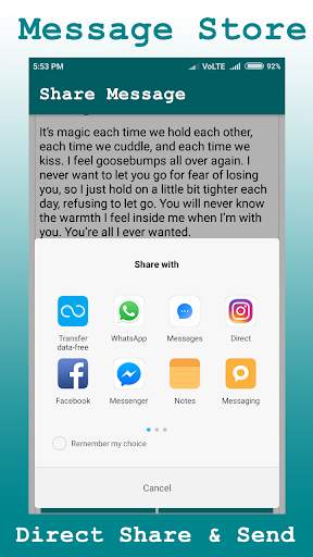Share Message screenshot 6