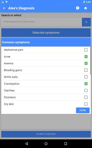 Vitamin Deficiency Finder 17 تصوير الشاشة