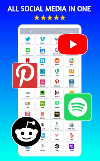 All in one social media and social networks app screenshot 2