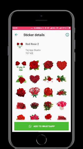 Rose Stickers for whatsapp - WAstickerapp screenshot 2