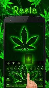 Weed Rasta Keyboard Theme screenshot 3