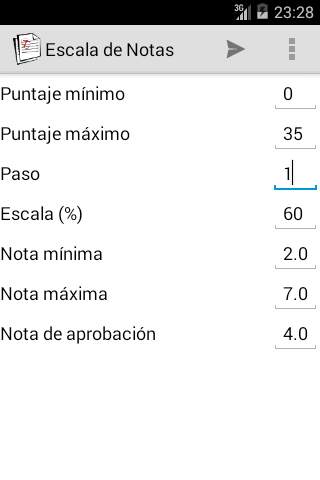 Escala de Notas скриншот 1
