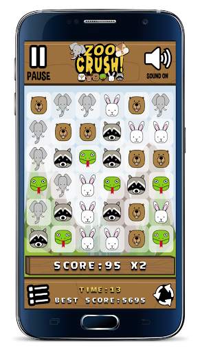 Zoo Crush! (Puzzel Game) screenshot 4
