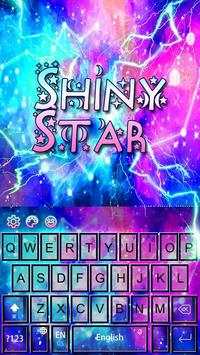 Shiny Star Galaxy Keyboard Theme screenshot 3