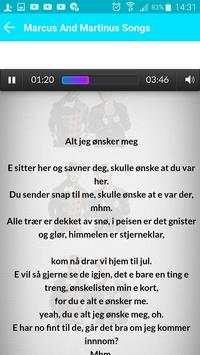 Marcus & Martinus Music 4 تصوير الشاشة