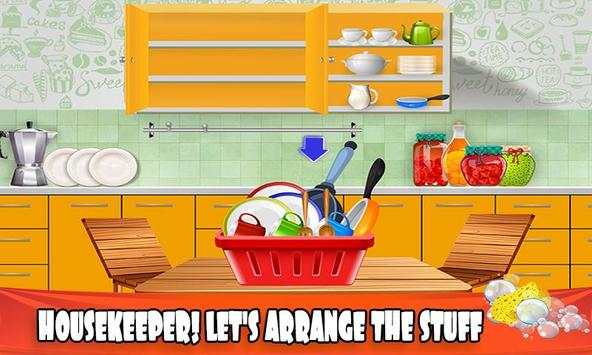 House Dish Washing Kitchen Clean up: Cleaning Sim screenshot 3