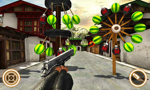 Watermelon shooting game 3D screenshot 2