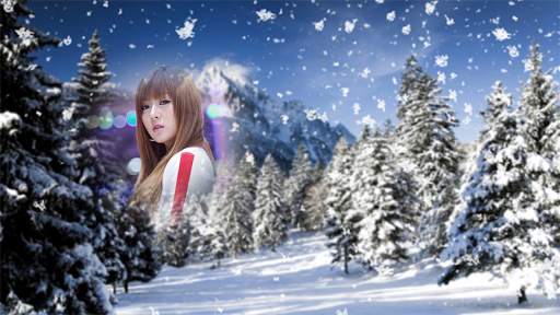 แต่งรูป กรอบรูปหิมะตก หน้าหนาว แต่งรูปสวยๆ screenshot 7