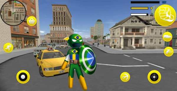Stickman brazil Capitaine Rope Hero Gangster Crime screenshot 1
