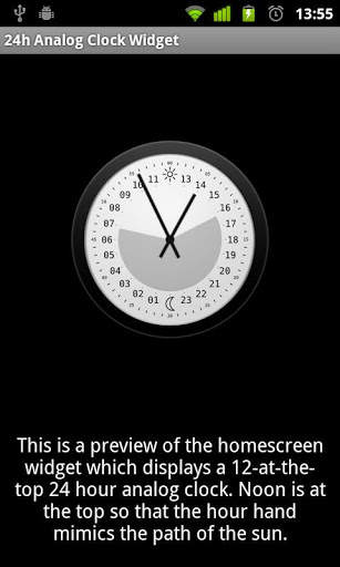 24h Analog Clock Widget screenshot 2