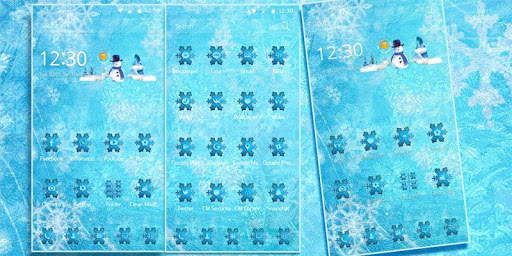 Theme Ice Frozen Snow screenshot 3
