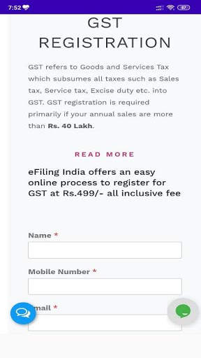 eFiling India- Income Tax, GST & Registration screenshot 4