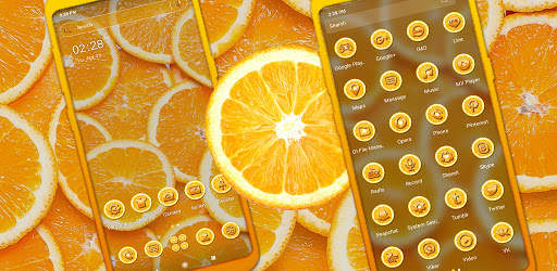 Orange Slice Theme Launcher screenshot 5
