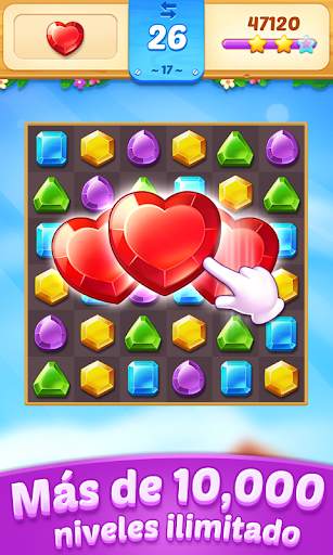 Jewel Town - niveles Match 3 screenshot 1