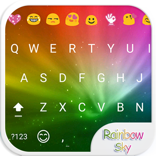 Rainbow Sky Keyboard Theme icon