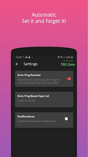 Ping Booster Free ⚡Winner settings for better ping screenshot 2