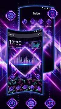 Neon Music Beats Light Gravity Theme screenshot 2