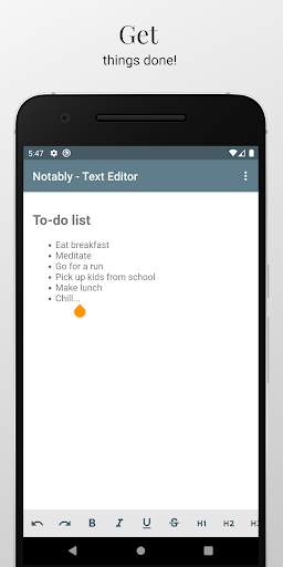 Notably Text Editor - Writer & Text Editor screenshot 1