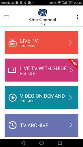 One Channel IPTV स्क्रीनशॉट 2
